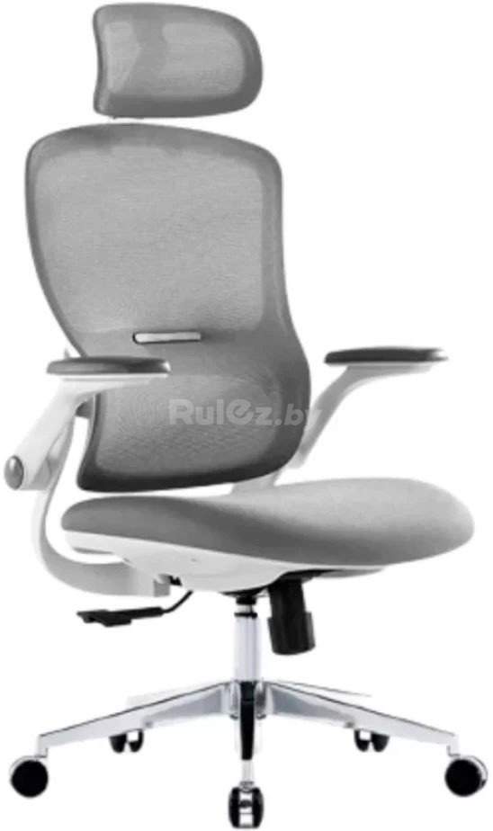 Офисное кресло SitUp Sity White Chrome (сетка Grey/Grey)