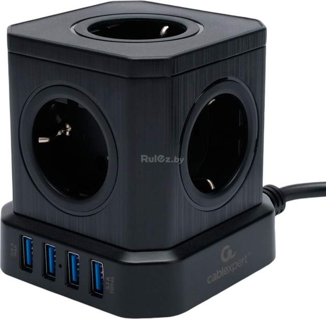 Сетевой фильтр Cablexpert TWR-5-U4-B-3