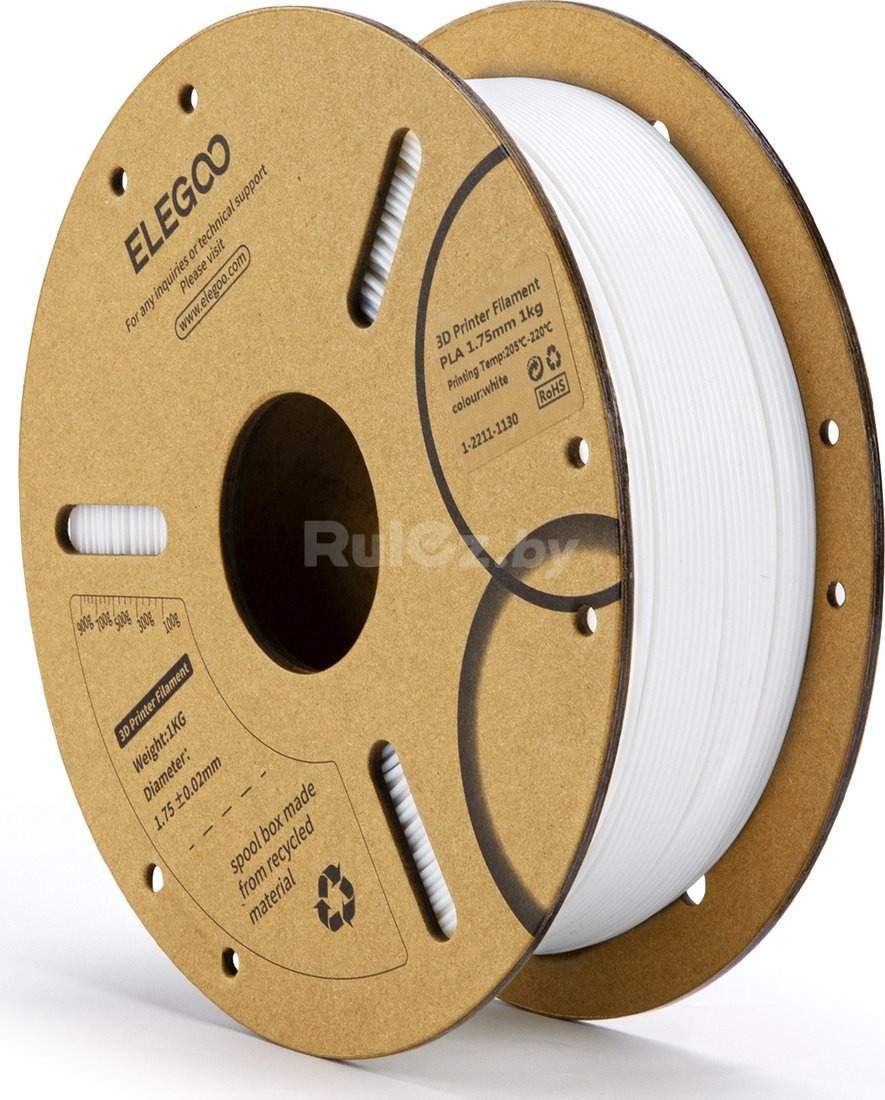 Пластик Elegoo PLA filament 1кг (белый)