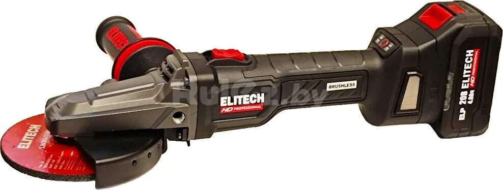 Угловая шлифмашина ELITECH CAG 2012DSL E2213.075.02 (с 2-мя АКБ, кейс)