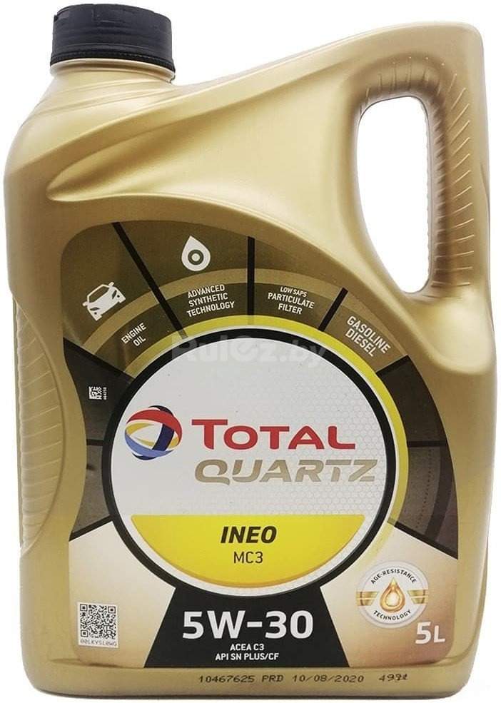 Моторное масло Total Quartz Ineo MC3 5W30 5л Total Quartz Ineo MC3 5W-30 5л