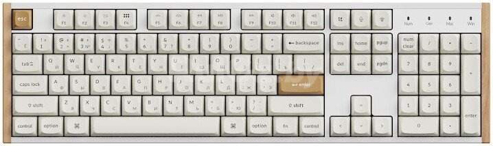 Клавиатура Keychron K10 HE Special Edition White K10H-Q1-RU (Nebula Magnetic)