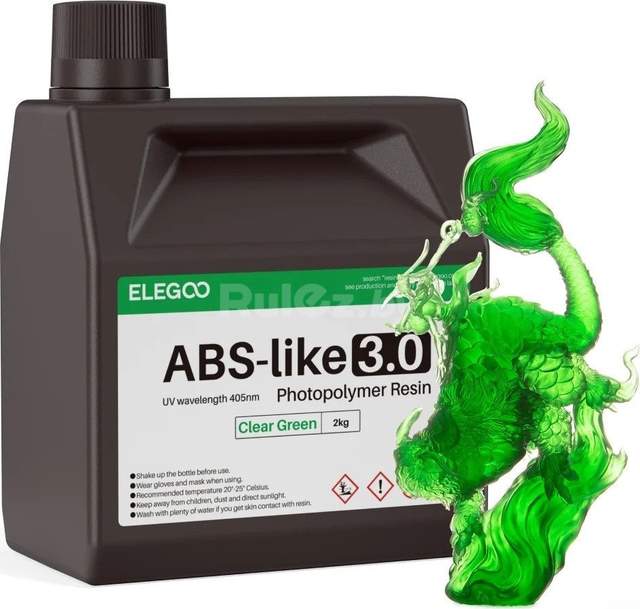 Фотополимер Elegoo ABSlike V3.0 2кг (зеленый)