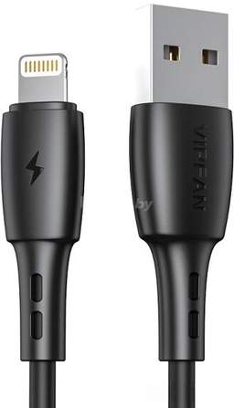 Кабель Vipfan X05 USB Type-A - Lightning (1 м, черный)
