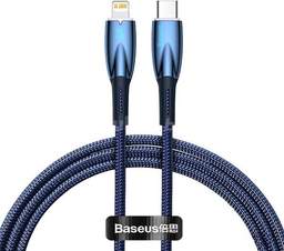 Кабель Baseus Glimmer Series Fast Charging Data Cable Type-C - Lightning 20W CADH000003 (1 м, синий)