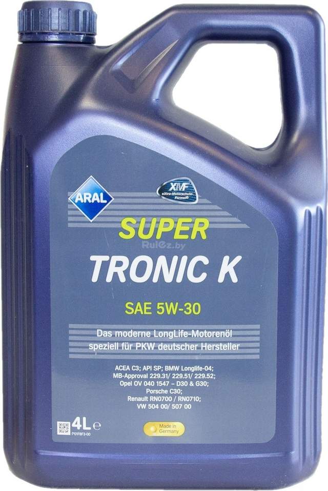 Моторное масло Aral SuperTronic K 5W-30 Aral SuperTronic K 5W-30 4л