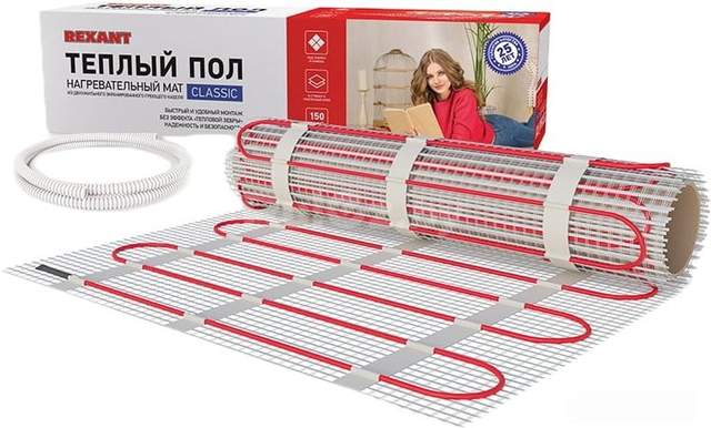 Нагревательные маты Rexant Classic RNX-0.5-75 0.5 кв.м. 75 Вт