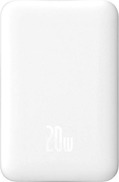 Внешний аккумулятор Baseus Magnetic Mini Air Wireless Fast Charge Power Bank 20W 6000mAh (белый, китайская версия)
