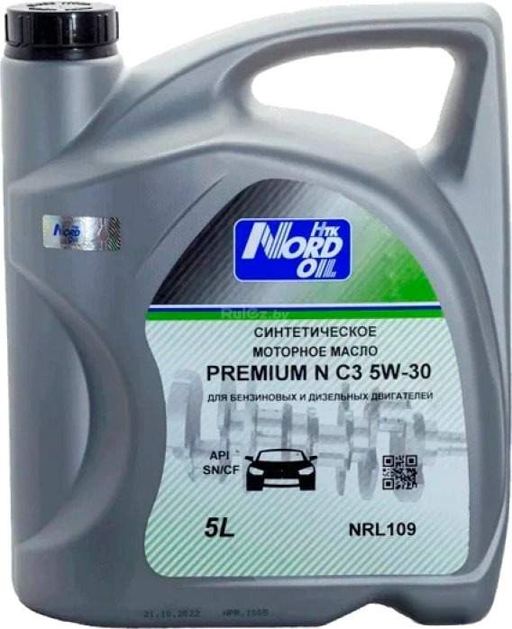 Моторное масло Nord Oil Premium N C3 5W-30 SN/CF 5л