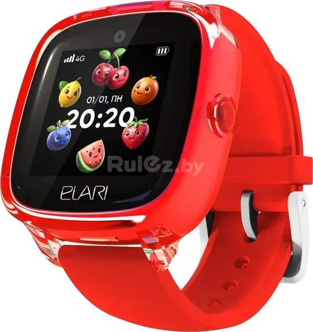 Детские умные часы Elari KidPhone Fresh 4G (красный)
