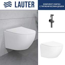 Унитаз подвесной Lauter Sulzdorf + Breez 21GN7072BM (белый с микролифтом)