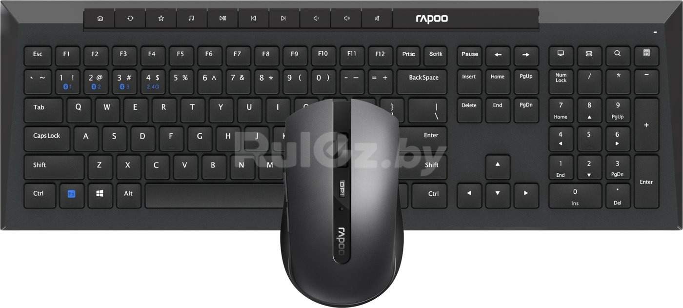 Офисный набор Rapoo 8210M (черный)
