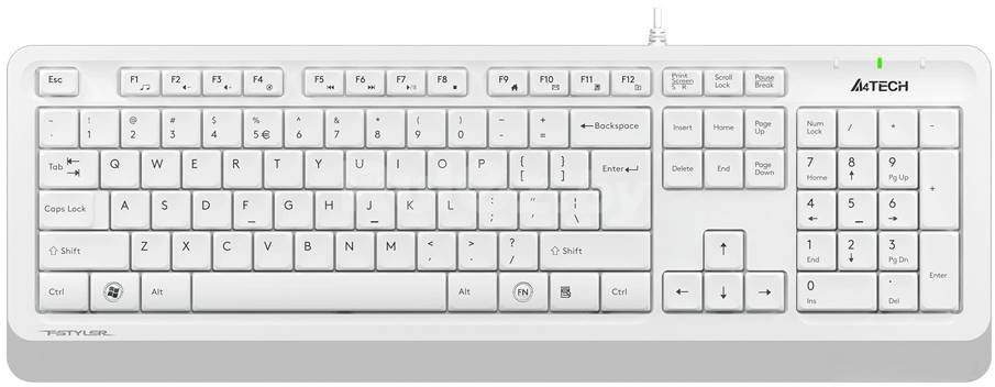 Клавиатура A4Tech Fstyler FK10 (белый/серый)