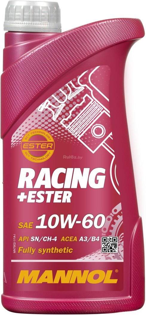 Моторное масло Mannol Racing+Ester 10W-60 1л