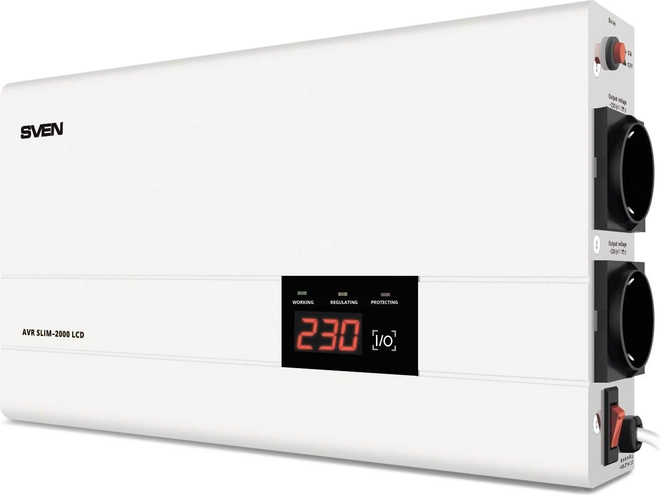 Стабилизатор напряжения SVEN AVR SLIM-2000 LCD
