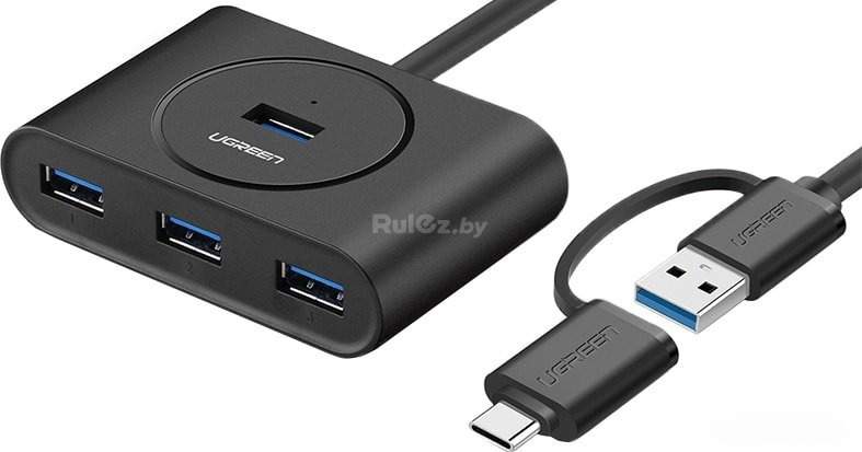 USB-хаб Ugreen CR113 (черный) Ugreen CR113 40850