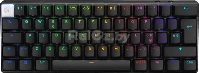 Клавиатура Logitech G Pro X 60 Lightspeed GL Tactile 920-011915 (черный, с гравировкой)