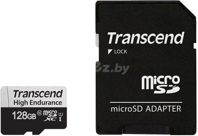 Карта памяти Transcend microSDXC TS128GUSD350V 128GB (с адаптером)