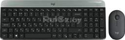 Клавиатура + мышь Logitech MK470 Slim Wireless Combo Logitech MK470 Slim Wireless Combo 920-009206 (графитовый)