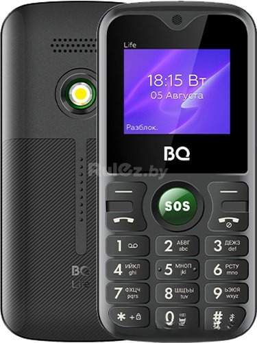 Кнопочный телефон BQ-Mobile BQ-1853 Life (черный/зеленый)