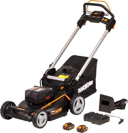Газонокосилка аккумуляторная Worx WG749E (с 2-мя АКБ)