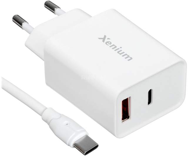 Сетевое зарядное Xenium X332 (белый)