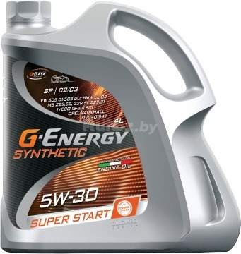 Моторное масло G-Energy Synthetic Super Start 5W-30 4л G-Energy Synthetic Super Start SP C2/C3 5W-30 4л