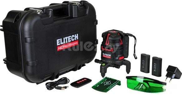 Лазерный нивелир ELITECH HD Professional HD LN 5D Green 204734
