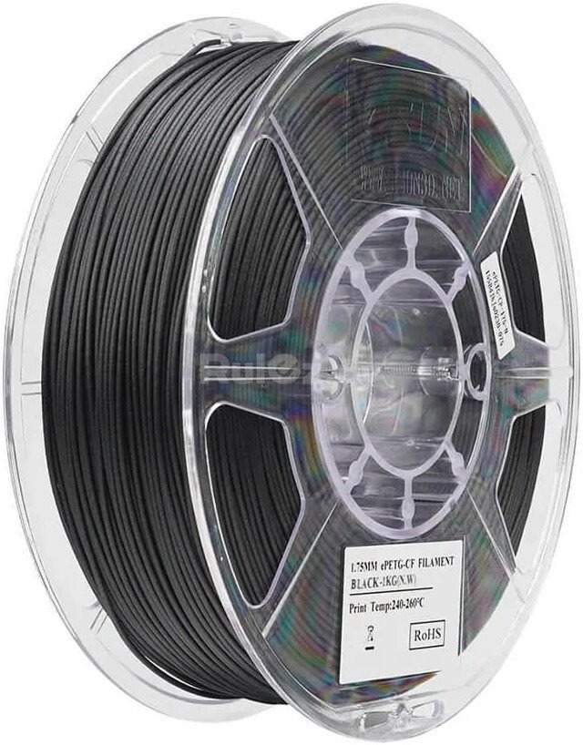 Филамент eSUN PETG-CF PETG-CF175B1TZ1 (1.75 мм, 1 кг, черный)