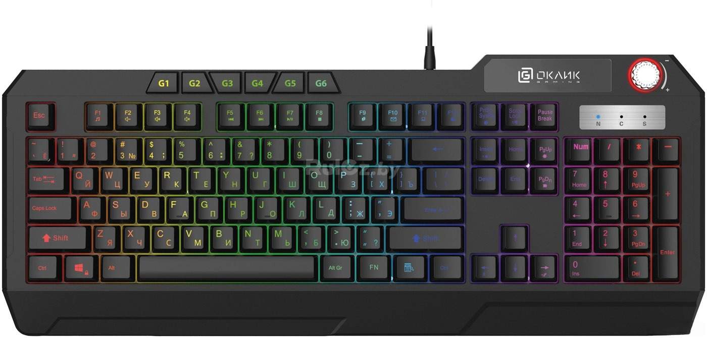 Клавиатура Oklick 715G (черный)