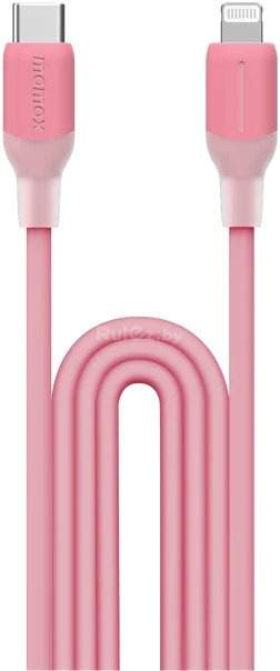 Кабель Momax DL53P 1-Link Flow LC USB Type-C - Lightning (1.2 м, розовый)