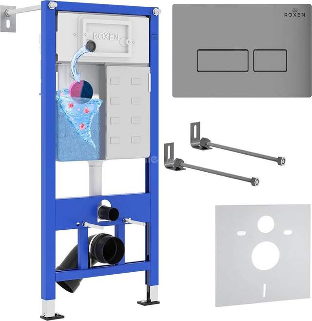 Инсталляция для унитаза Roxen StounFix Slim 856831 Roxen StounFix Dual Fresh 856831