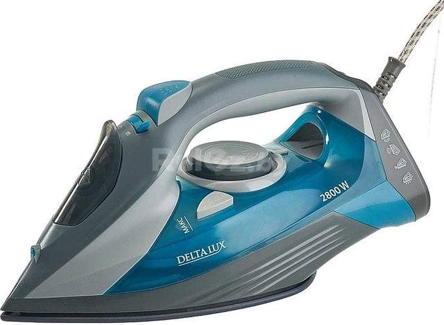 Утюг Delta LUX DE-3002 (серый/бирюзовый)