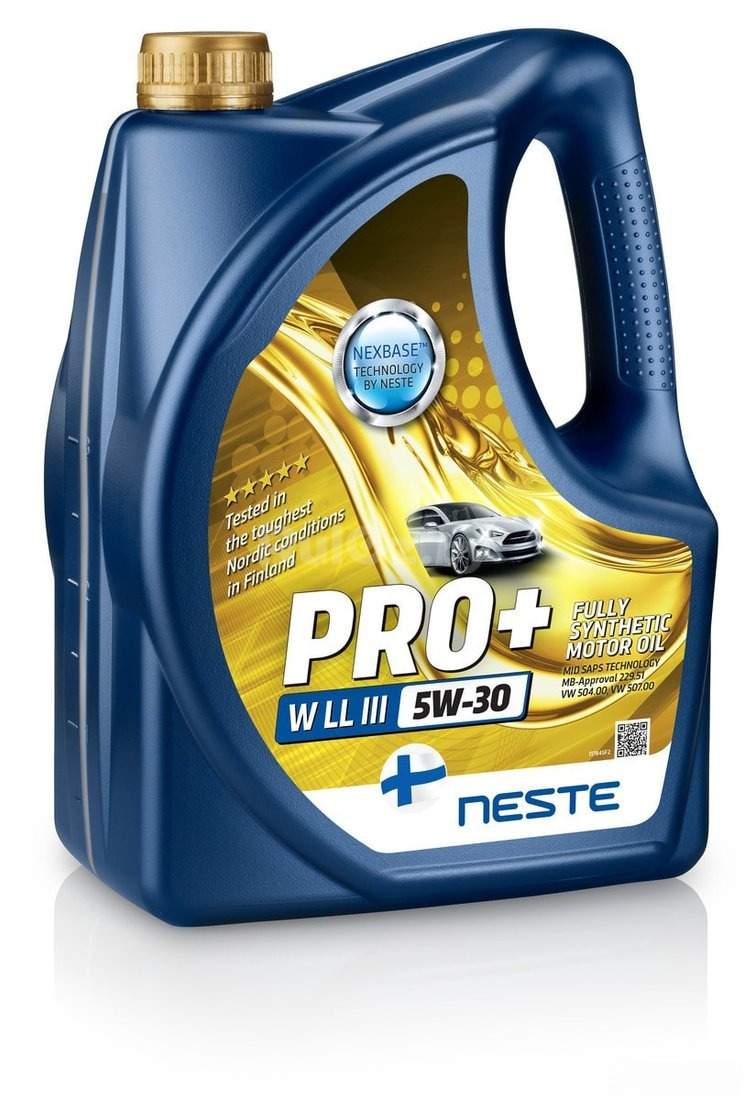Моторное масло Neste PRO+ W LL III 5W-30 4л