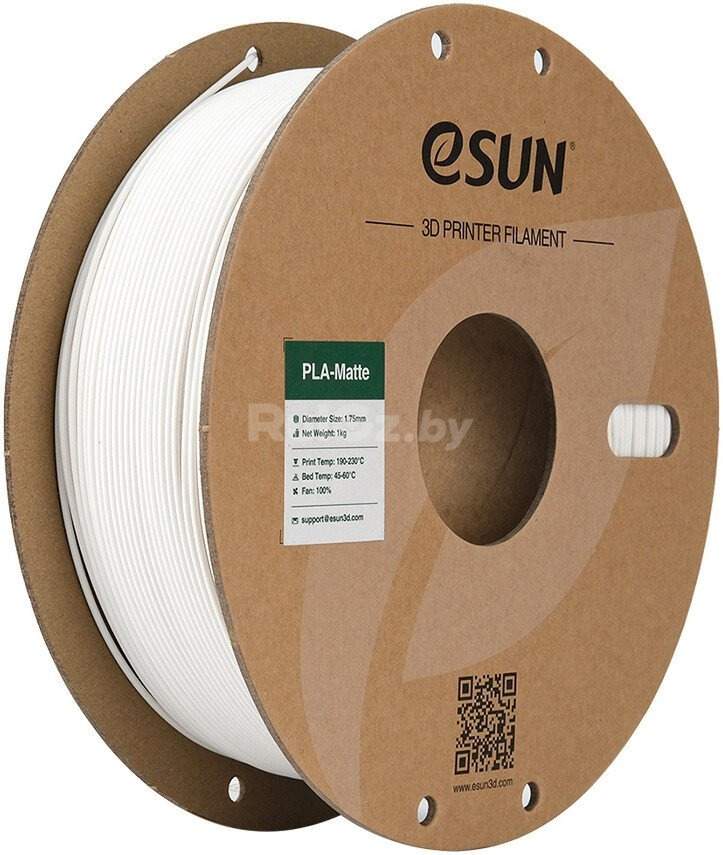 Филамент eSUN PLA-Matte PLA-MT175O-MW5B1 (1.75 мм, 5 кг, молочно-белый)