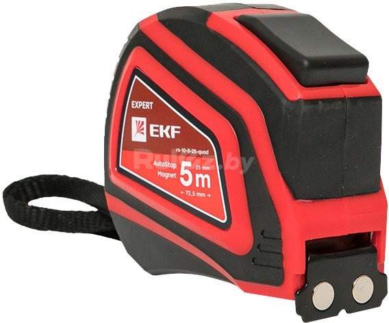 Рулетка EKF Expert РС-10 Autostop Магнит rs-10-5-25-quad (5мх25мм)