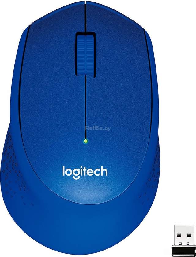 Мышь Logitech M330 Silent Plus (синий) [910-004910]