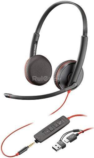 Офисная гарнитура Poly Blackwire 3225 8X229A6