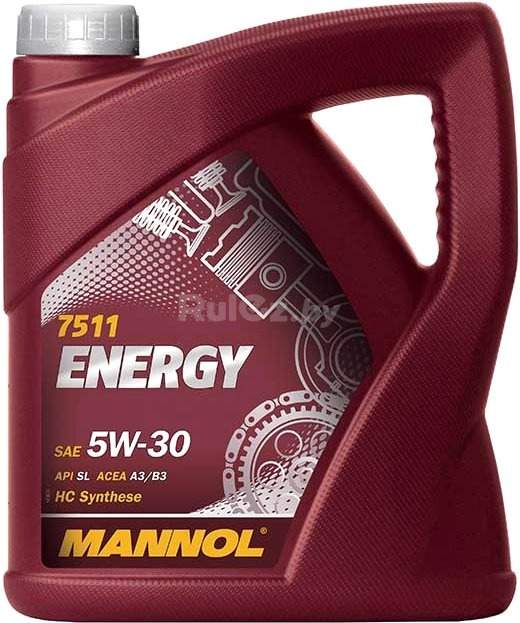 Моторное масло Mannol Energy 5W-30 API SL 5л