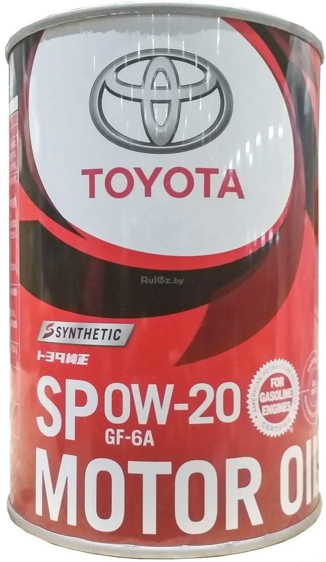 Моторное масло Toyota Motor Oil SP GF-6A 0W-20 1л