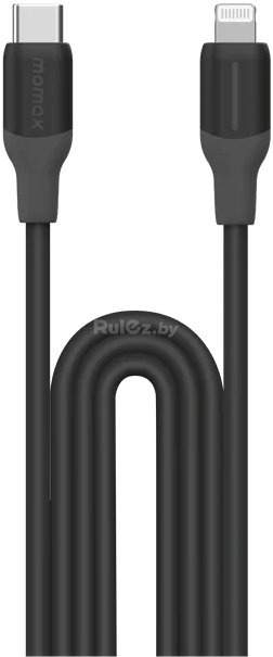 Кабель Momax DL53D 1-Link Flow LC USB Type-C - Lightning (1.2 м, черный)