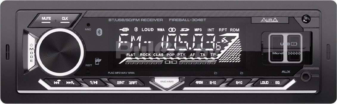 USB-магнитола Aura Fireball-304BT