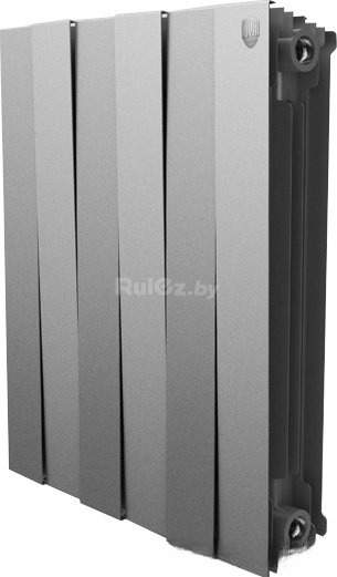 Биметаллический радиатор Royal Thermo PianoForte 500 Silver Satin (6 секций)