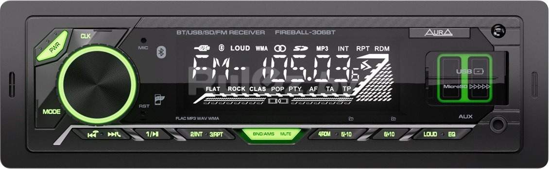 USB-магнитола Aura Fireball-306BT