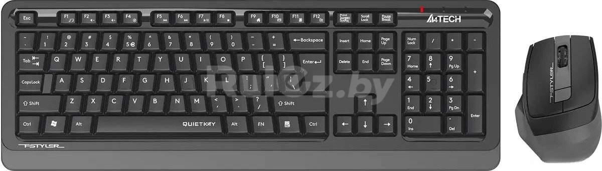 Офисный набор A4Tech Fstyler FGS1035Q (черный/серый)