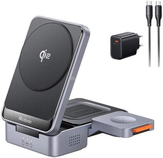 Беспроводное зарядное McDodo CH-519 22.5W USB Type-C с адаптером (черный)