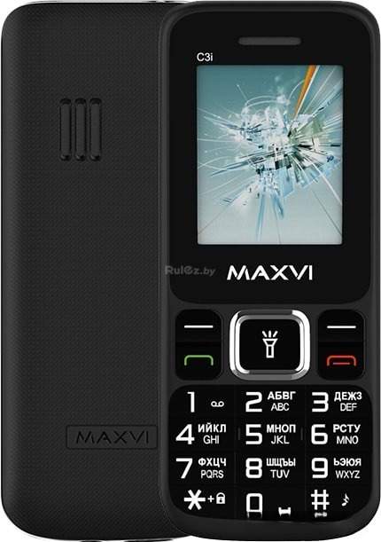 Мобильный телефон Maxvi C3i (черный)