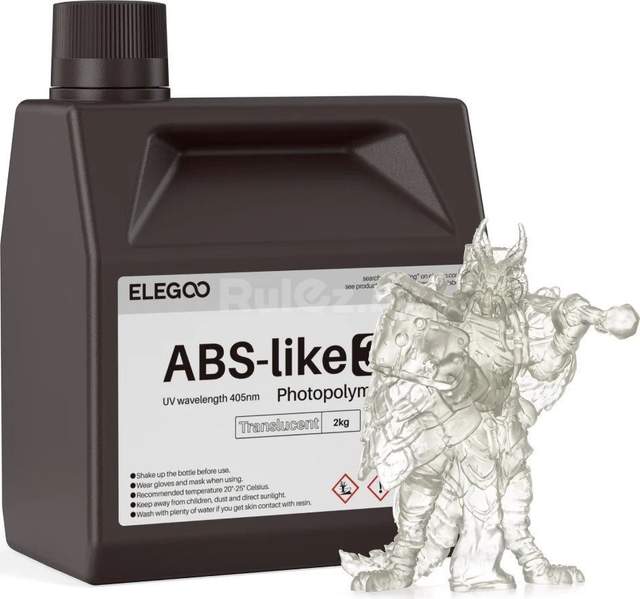 Фотополимер Elegoo ABSlike V3.0 2кг (полупрозрачный)