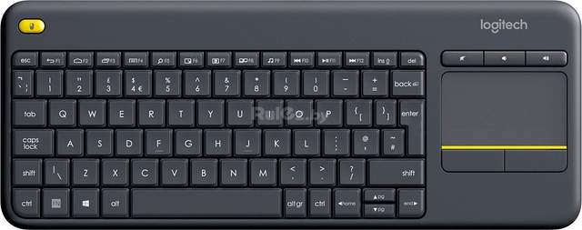 Клавиатура Logitech K400 Plus (черный, нет кириллицы) Logitech K400 Plus 920-007173 (черный)
