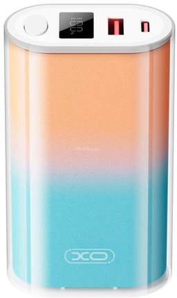 Внешний аккумулятор XO PR222 10000mAh (голубой/оранжевый)
